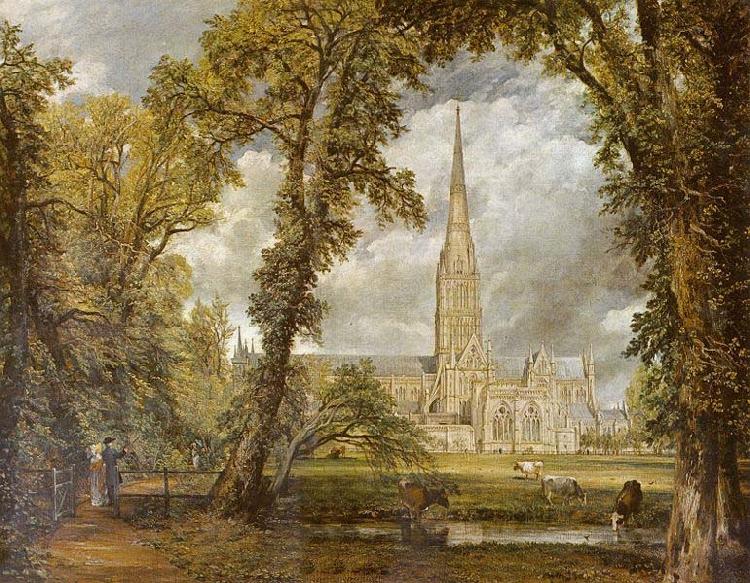 John Constable Die Kathedrale von Salisbury vom Garten des Bischofs aus gesehen